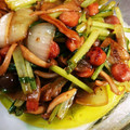 MIKOさん's cooksnap of when they made 小松菜と粗挽きウインナーの炒め物.