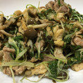 びす子っち's cooksnap of when they made 鍋の残りで♩水菜と油揚げの塩昆布炒め.