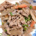 みかん組's cooksnap of when they made しめじ牛肉こんにゃくごぼうの煮物.