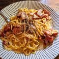 オナカ・スイタ's cooksnap of when they made シェフの本格濃厚カルボナーラ.