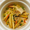ほあちん's cooksnap of when they made いろいろ野菜の皮と豚肉のピリ辛炒め.