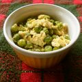 花時計咲いた's cooksnap of when they made えんどう豆の炒り卵煮.