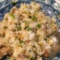 ギョウザ好き's cooksnap of when they made 焦がし葱のガーリックオイスターライス.