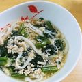 kiyo4165's cooksnap of when they made ほうれん草とひき肉のあんかけうどん.