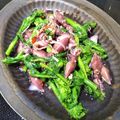 HARU＊SHIN's cooksnap of when they made ホタルイカと菜の花のペペロンチーノ風炒め.