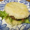 ももちゃんパンダ's cooksnap of when they made お家で簡単♪ライスバーガー.