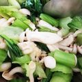 クックEHPIZI☆'s cooksnap of when they made 小松菜としめじのピリ辛おひたし.