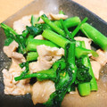 Charo×3's cooksnap of when they made 【農家のレシピ】菜の花と豚肉の炒め物.