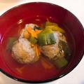 ippeichan's cooksnap of when they made あつあつ　イワシのシソつみれスープ.