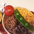 naorii's cooksnap of when they made 幼稚園お弁当♡えんどう豆で3色弁当☆.