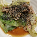 biss-love's cooksnap of when they made レタスと豚肉のオイスター炒め.