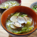 ☆mimicco☆'s cooksnap of when they made 春ｷｬﾍﾞﾂとあさり（一度冷凍）の味噌汁.