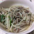 matsu1016's cooksnap of when they made 挽肉ともやしの簡単炒め.