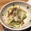 にことん's cooksnap of when they made なめ茸おつまみごま油香るやみつきキャベツ.