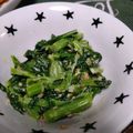 4double5's cooksnap of when they made 菜っ葉のゴママヨ和え♡美味しい茹で方♪.