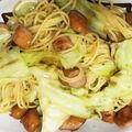 TORACOっち's cooksnap of when they made 簡単ウインナーキャベツの和風パスタ.