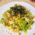 あめにゃん's cooksnap of when they made 春キャベツとちりめんじゃこの和風パスタ.