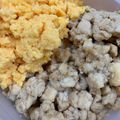 ♪まるえ's cooksnap of when they made 木綿豆腐でそぼろ丼！ヘルシー！.