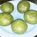 LaLaしふぉん's cooksnap of when they made こどもの日に☆簡単！レンジで作るよもぎ餅.