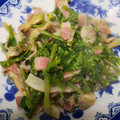 tomome's cooksnap of when they made あさりとベーコンと菜の花の酒蒸し.