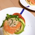 ＠もちぷりん's cooksnap of when they made 温＆冷製パスタ♪ツナソースのつけスパ.