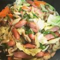 ティアリン's cooksnap of when they made ウインナーと春キャベツの野菜炒め.