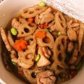 ぽんcooking☆'s cooksnap of when they made レンコンと鶏肉のピリ甘辛炒め煮.
