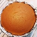 ゆうにゃんごはん's cooksnap of when they made スポンジケーキ(共立て)　15cm 丸型.