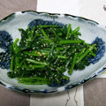 おやんず's cooksnap of when they made かぶの葉のごま和え.