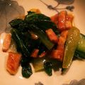 ☆う～の☆'s cooksnap of when they made 中華風 チンゲン菜とベーコンの炒め物.