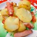 ☆３匹の子ぶた☆'s cooksnap of when they made 厚切りベーコンとじゃがいものチーズ焼き.