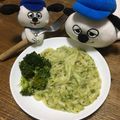 め目め's cooksnap of when they made 丸ごとブロッコリーソースのジェノバ風.