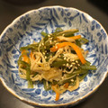 mikutasu's cooksnap of when they made 茎わかめとエノキのピリ辛なめたけ.