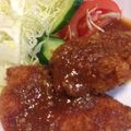 エフティ's cooksnap of when they made 鶏むね肉で絶品！味噌カツ！.