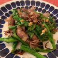 えそりん's cooksnap of when they made ホタルイカと菜の花のペペロンチーノ風炒め.