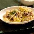 ピノコンブ's cooksnap of when they made 牛肉と豆腐とキャベツとえのきの甘辛煮.
