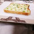amm46's cooksnap of when they made ねぎクリームチーズトースト.