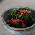 あきひゃ's cooksnap of when they made 菜の花とカニカマの中華風和え物.