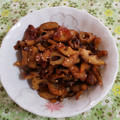 うぐいす♪'s cooksnap of when they made ・。♫余った鶏皮でれんこんの甘辛炒め♫。.