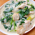 mi626's cooksnap of when they made ほうれん草とホタテのクリーム煮.