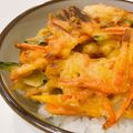 R★Hママ♥'s cooksnap of when they made かぼちゃのかき揚げ丼♥簡単天つゆ♥.