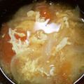 クックAXUM9D☆'s cooksnap of when they made トマトとふわふわ卵のお味噌汁☆.