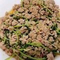 コジエミ's cooksnap of when they made 豆苗と豚ミンチの豆板醤炒め.