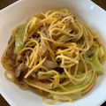 みさりママ's cooksnap of when they made 豚肉とキャベツの和風パスタ.
