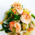 miracle's cooksnap of when they made 【妊活レシピ】えびとにらの炒め物.