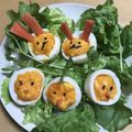 でこちゃんみっちゃん's cooksnap of when they made うさぎとひよこのドレスドエッグ.