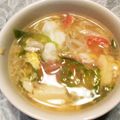 matiyo's cooksnap of when they made 超簡単！カニ(カマ)豆腐スープ♪.