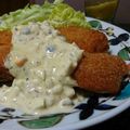 ダイナマイト漆黒's cooksnap of when they made 鮭のフライ～バジル風味タルタルソース～.