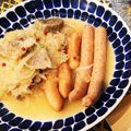 HoneyB1206's cooksnap of when they made 豚バラとザワークラウトのドイツ風煮込み.