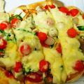 春の穂's cooksnap of when they made 生ハムのピザ～HBで生地から作る.